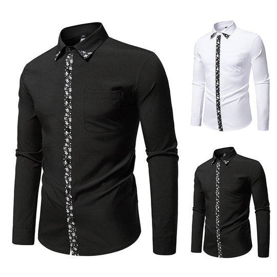 Herren Hemd mit floralem Design und eleganter Knopfleiste Heidi-Mode