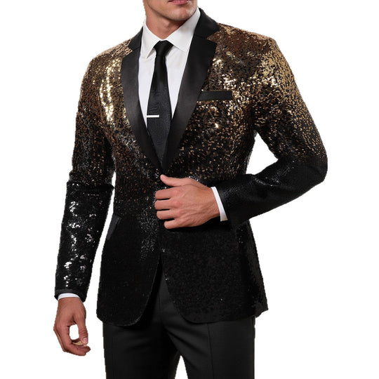 Herren glamouröser Pailletten Blazer Heidi-Mode