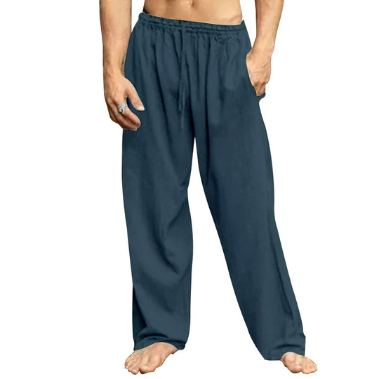 Herren entspannende Freizeithose mit elastischem Bund und praktischen Taschen Heidi-Mode
