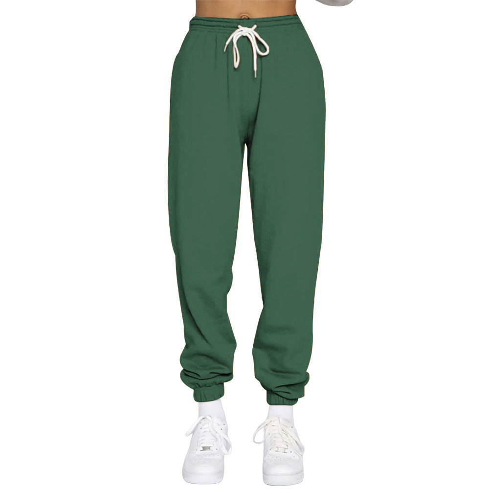 Damen Komfortable Jogginghose mit verstellbarem Bund und elastischen Bündchen Heidi-Mode
