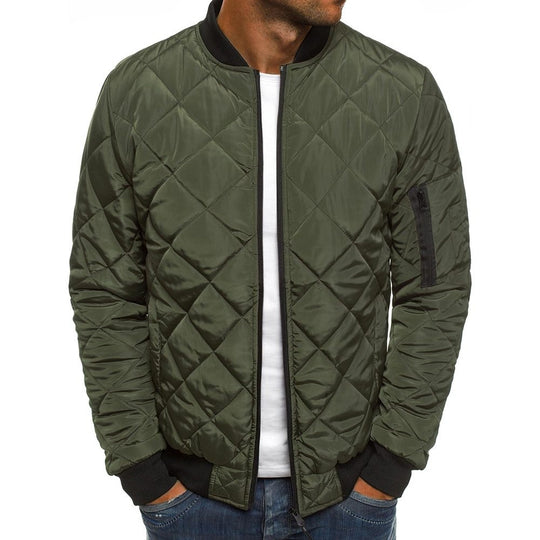 Herren Steppjacke mit praktischen Taschen und elastischen Bündchen Heidi-Mode