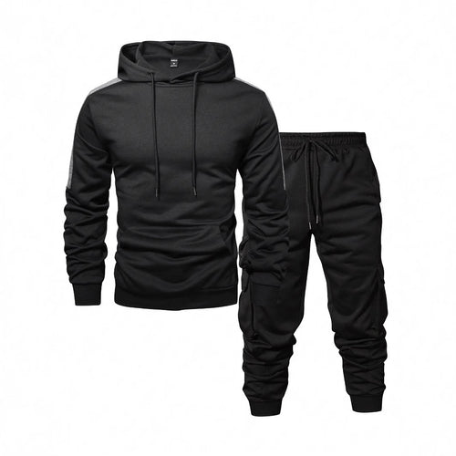 Herren Komfortables Hoodie- und Jogginghosen-Set mit praktischen Taschen Heidi-Mode