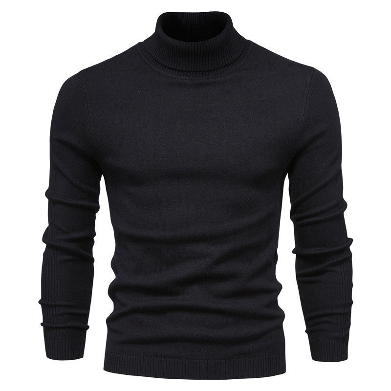 Herren Rollkragenpullover aus hochwertiger Wolle Heidi-Mode