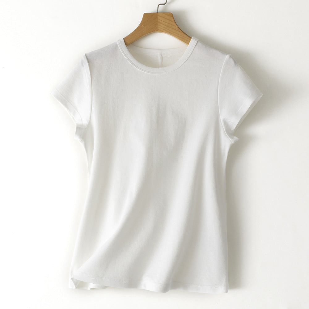 Femme Kurzarm Casual Baumwolloberteil Heidi-Mode