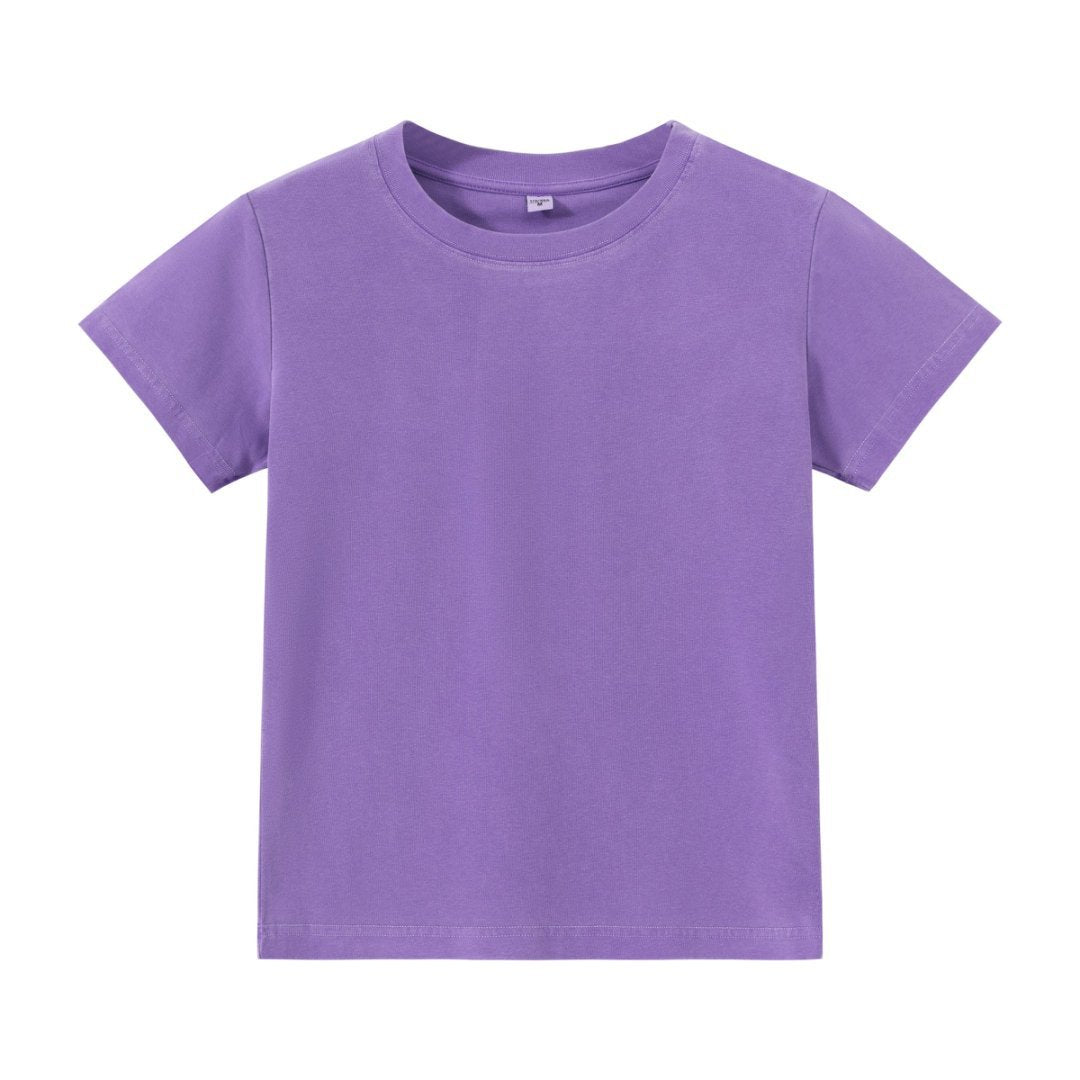 Heidi Mode | Schillerndes altes kurzes T-Shirt mit Färbung