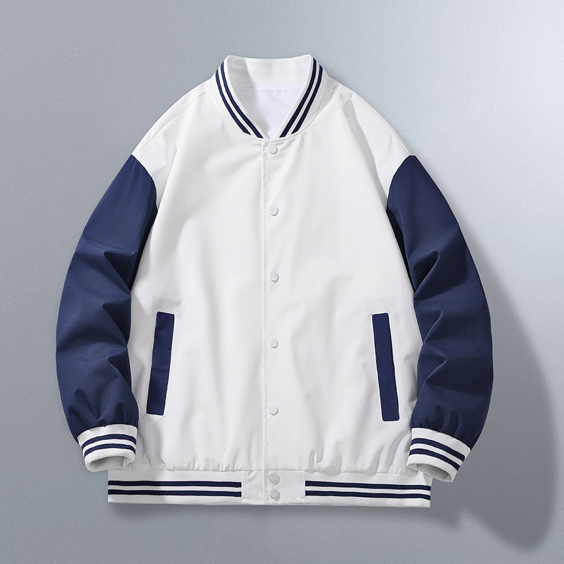 Damen lässige Bomberjacke mit modernen Kontrastärmel und funktionalen Taschen Heidi-Mode