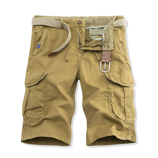 Herren vielseitige Cargo-Shorts mit verstellbarem Gürtel Heidi-Mode
