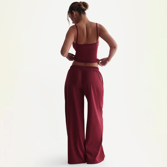 Damen Legere Lounge-Hose und Top Set Heidi-Mode