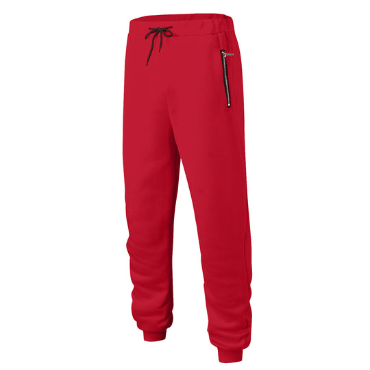 Herren Sportliche Jogginghose mit elastischem Bund und seitlichen Reißverschlusstaschen Heidi-Mode