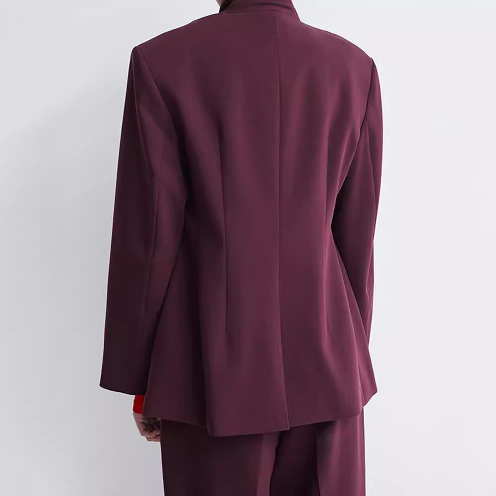 Damen Oversized Blazer mit doppelter Knopfleiste und modernem Schnitt Heidi-Mode