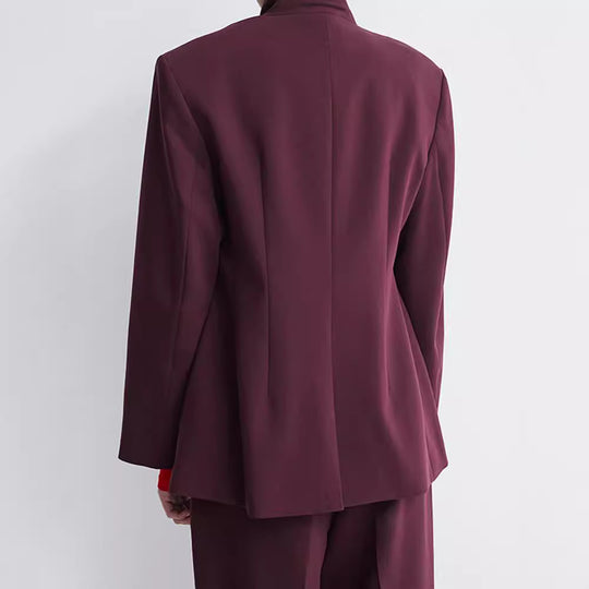 Damen Oversized Blazer mit doppelter Knopfleiste und modernem Schnitt Heidi-Mode