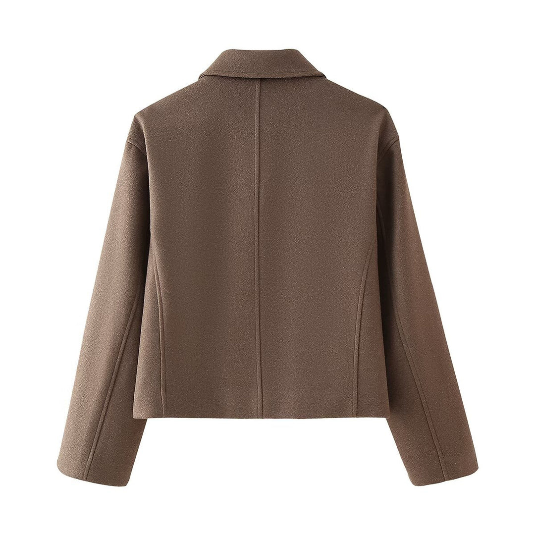 Damen Übergangsjacke mit Stehkragen und modernem Reißverschluss Heidi-Mode