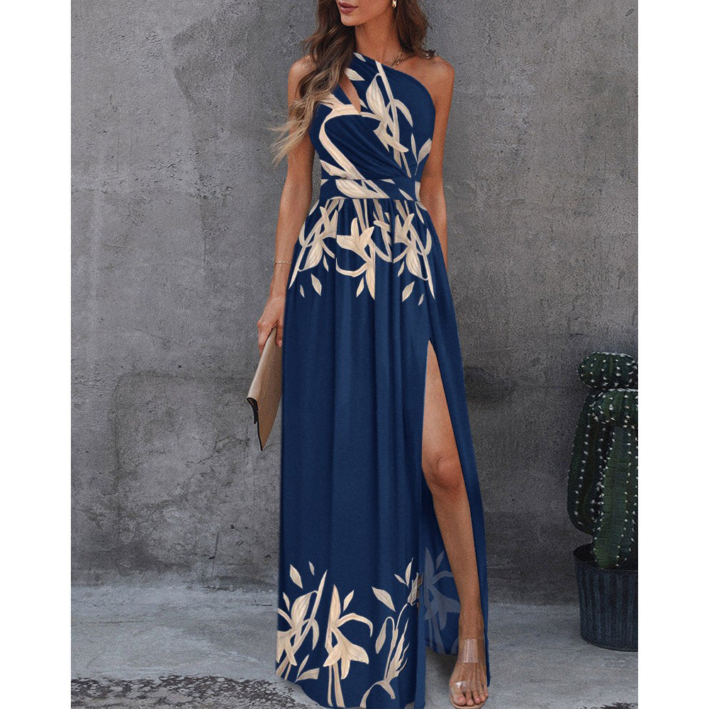 Heidi Mode | Ärmelloses Kleid mit hoher Taille und Öffnung