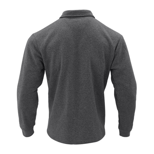 Herren Fleece-Hemdjacke mit zwei Brusttaschen und modischem Stehkragen Heidi-Mode
