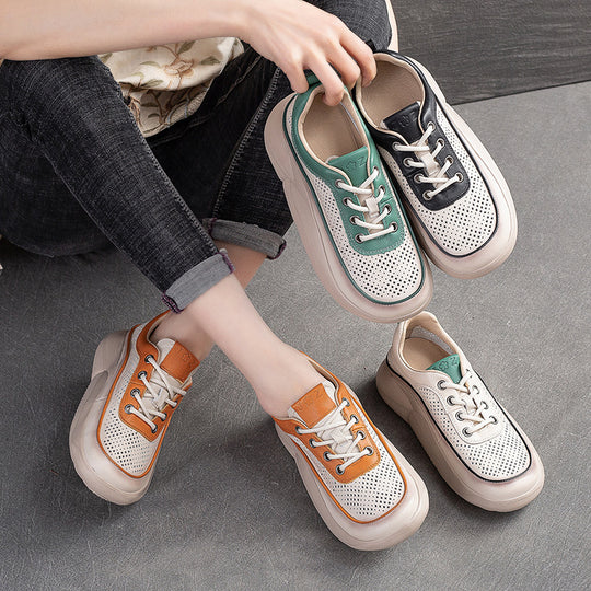 Damen Sneaker mit atmungsaktiver Netzoberfläche und dämpfender Sohle Heidi-Mode