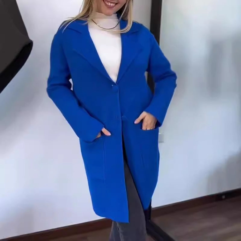 Damen Elegante und bequeme Übergangsjacke mit praktischen Taschen Heidi-Mode
