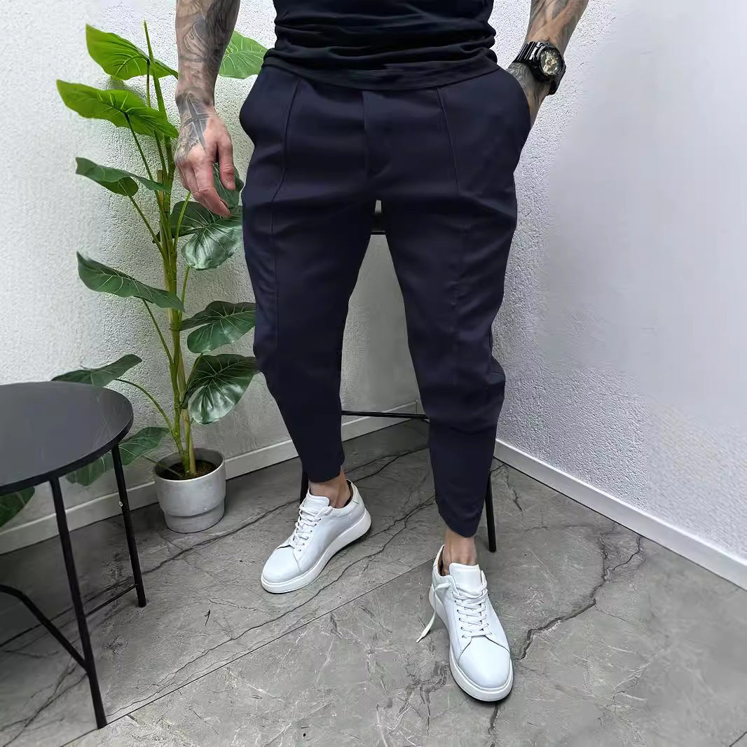 Herren Slim-Fit Jogginghose mit praktischem Taschen-Design und elastischem Bund Heidi-Mode