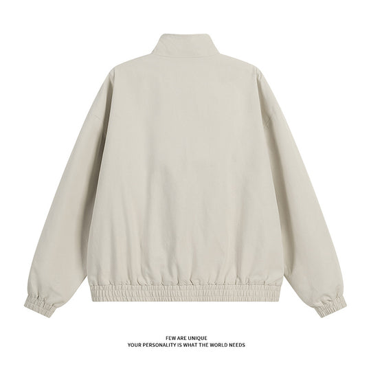 Damen modische Übergangsjacke mit hohem Kragen und praktischen Druckknopfdetails Heidi-Mode