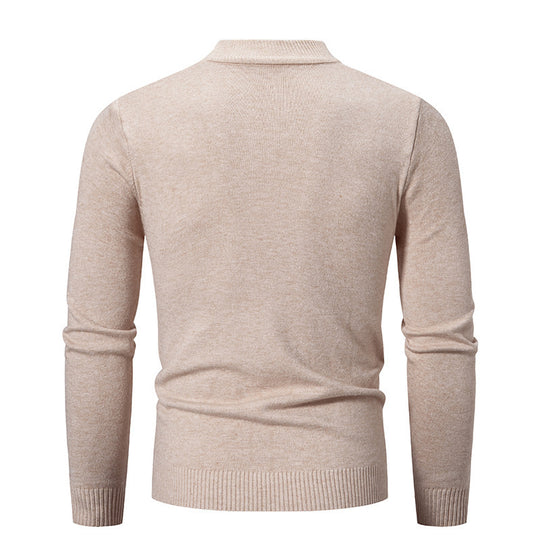 Herren modischer Rollkragenpullover aus feiner Strickqualität Heidi-Mode