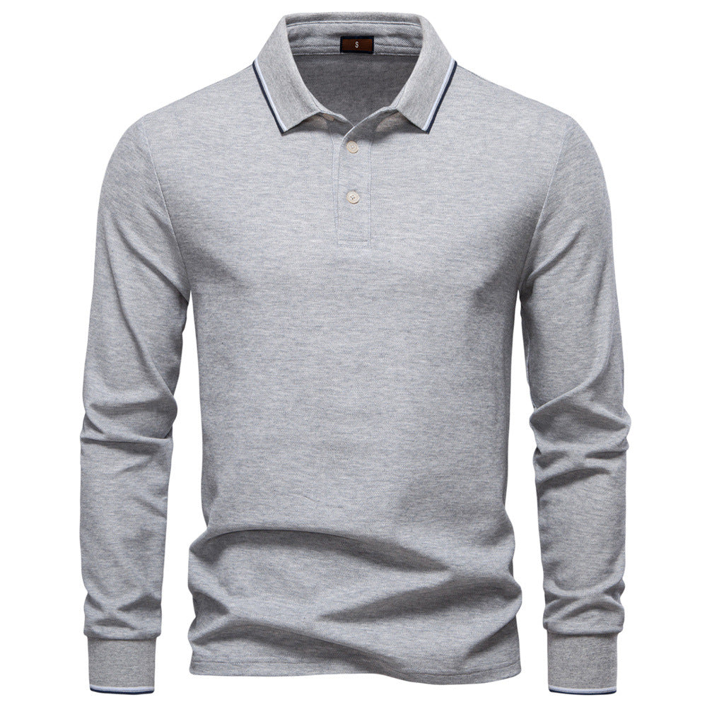 Herren Langarm Poloshirt Heidi-Mode