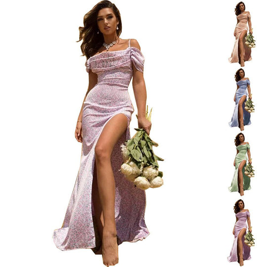 Damen Partykleid mit asymmetrischem Schnitt und raffinierten Raffungseffekten Heidi-Mode