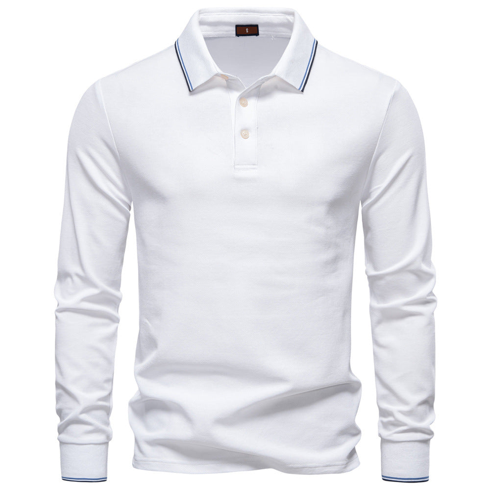Herren Langarm Poloshirt Heidi-Mode