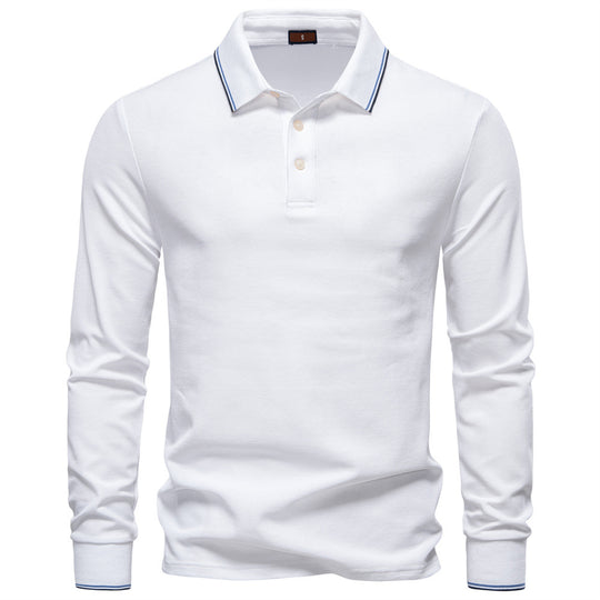 Herren Langarm Poloshirt Heidi-Mode