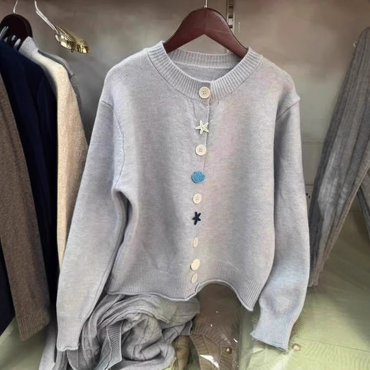 Damen verspielter Strickpullover Heidi-Mode