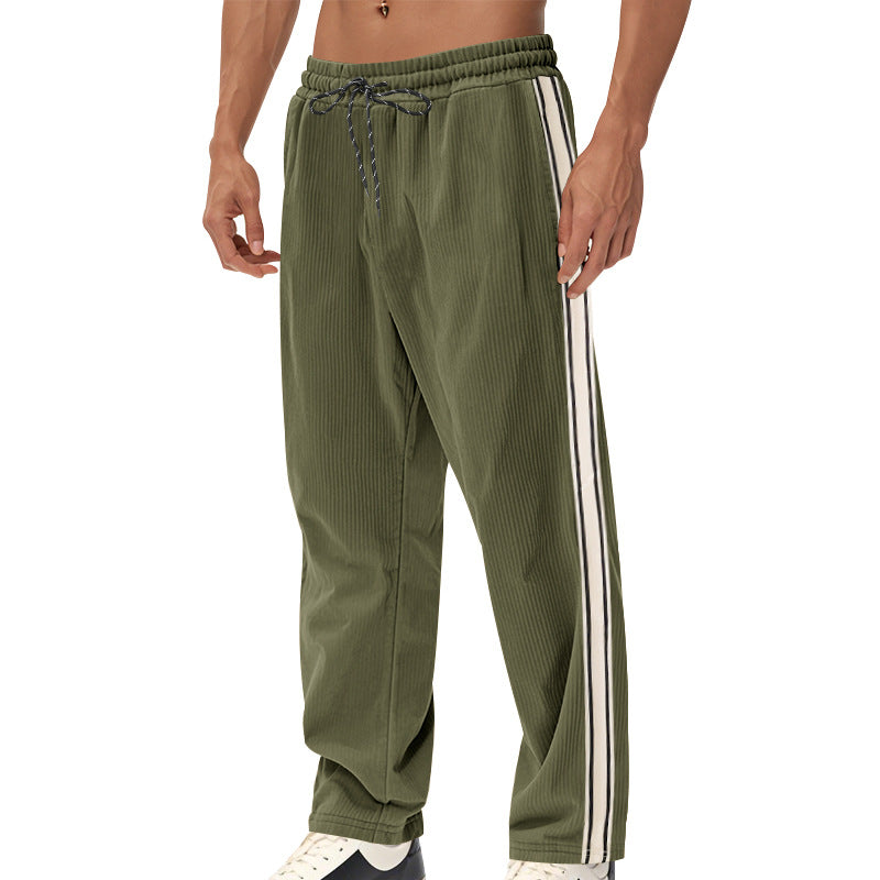 Herren Sportliche Freizeithose mit seitlichen Streifen Heidi-Mode