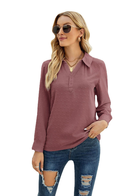 Heidi-Mode | Stehkragen Langarm Jacquard Pom Pom Freizeit Lockeres Oberteil