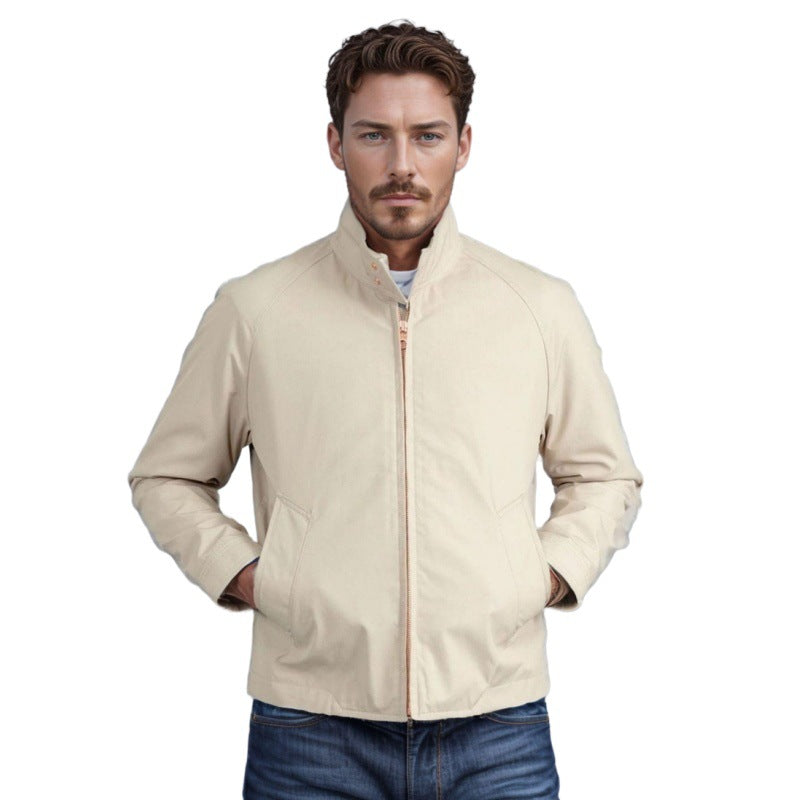 Herren sportliche Utility-Jacke mit wärmendem Innenfutter und stylischem Kragen Heidi-Mode