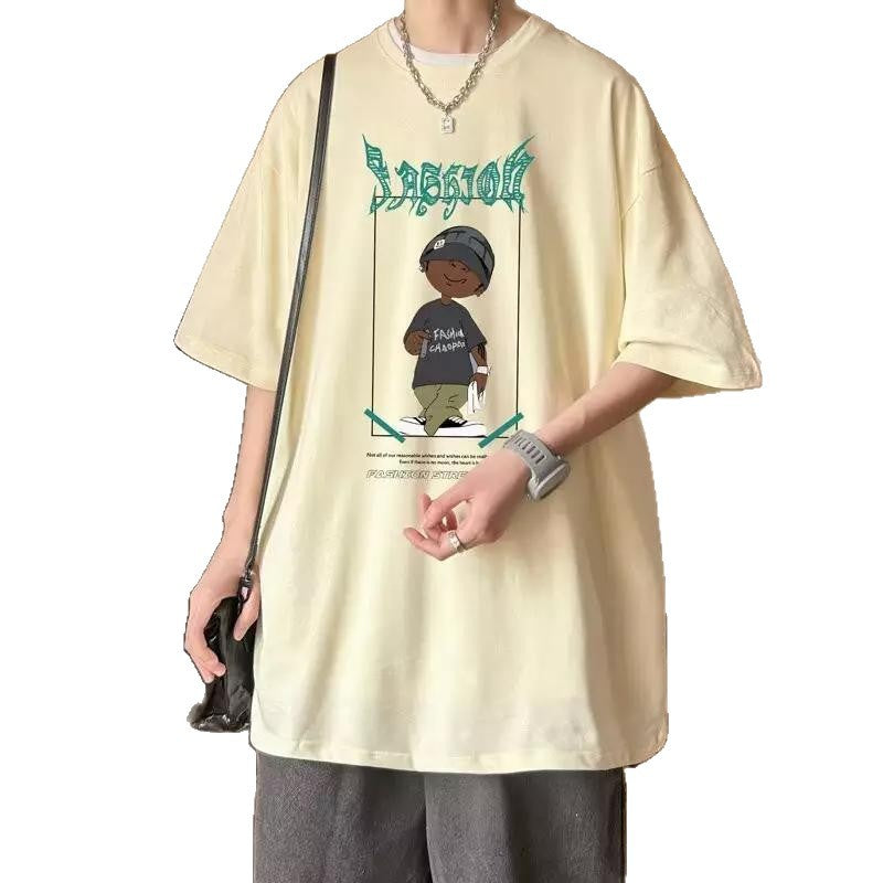 Damen oversized T-Shirt mit grafischem Print und lässigem Schnitt Heidi-Mode