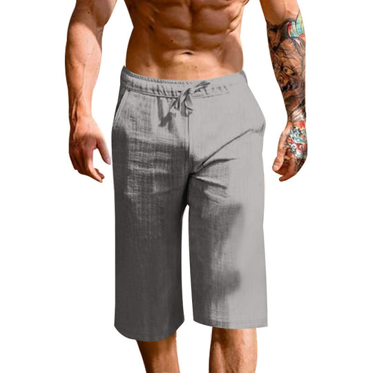 Herren bequeme Sport-Shorts mit elastischem Bund und verstellbarem Kordelzug Heidi-Mode