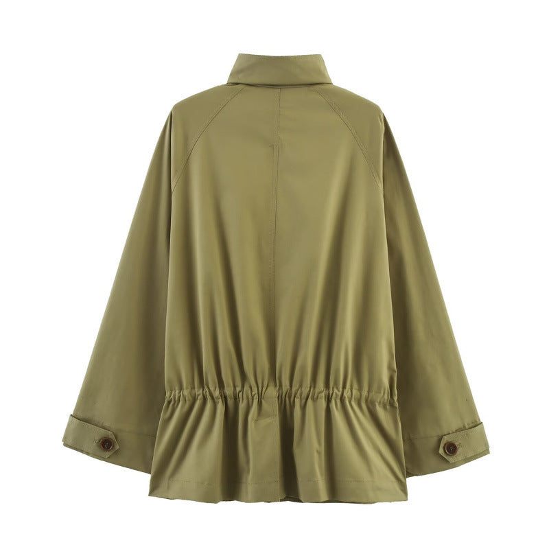Damen Übergangsjacke mit praktischem Reißverschluss und großen Taschen Heidi-Mode
