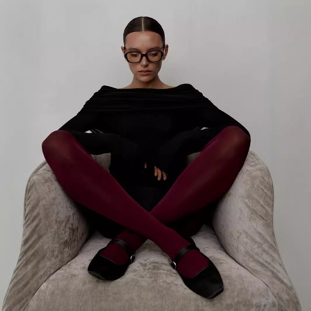 Damen Elegantes Off-Shoulder Oberteil mit geschmeidiger Textur und ausgestellten Ärmeln Heidi-Mode