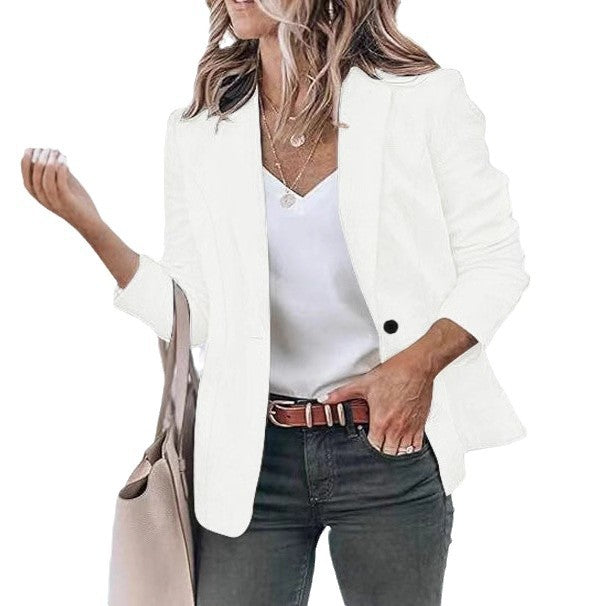 Damen Blazerjacke mit elegantem Schnitt und vielseitigen Stylingmöglichkeiten Heidi-Mode