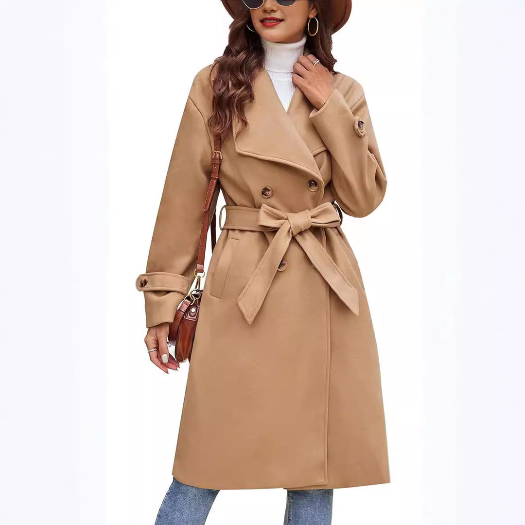 Damen Eleganter und bequemer Langmantel Heidi-Mode