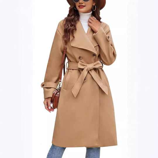 Damen Eleganter und bequemer Langmantel Heidi-Mode