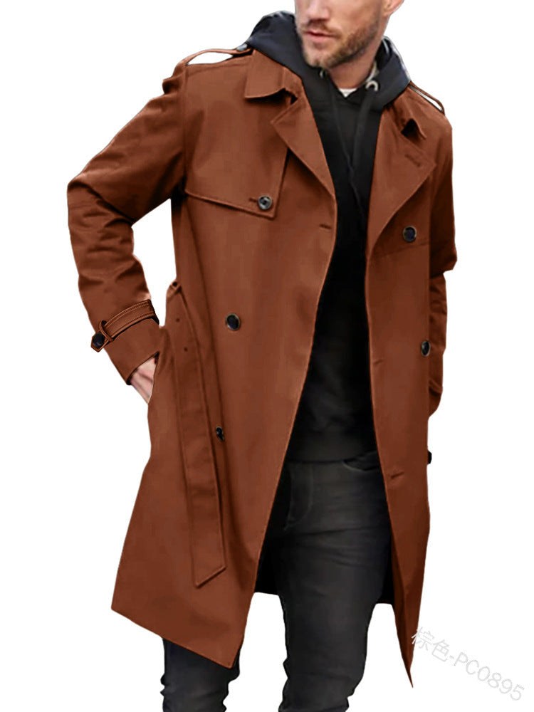 Herren Trenchcoat mit klassischem Stil Heidi-Mode