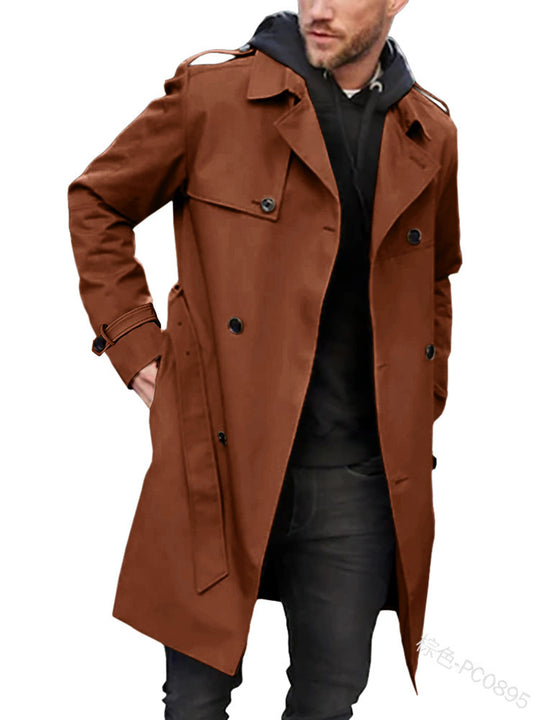 Herren Trenchcoat mit klassischem Stil Heidi-Mode