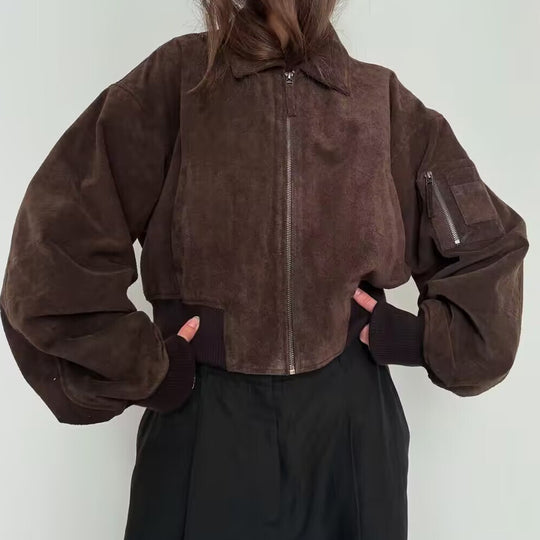 Damen cropped Bomberjacke Heidi-Mode