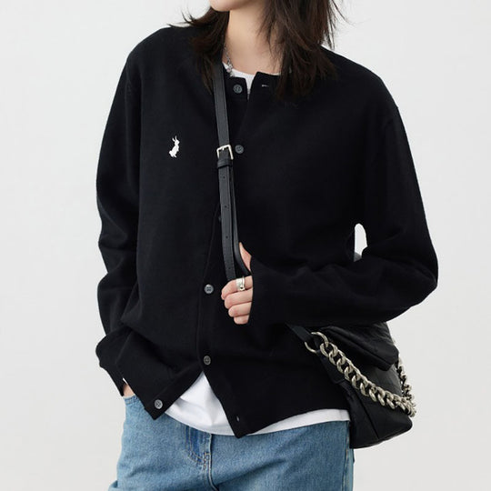 Damen weiche Strickjacke mit feinen Knopfdetails und elegantem Design Heidi-Mode