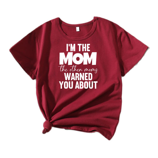 Frauen Casual Mama Spruch T-Shirt Heidi-Mode