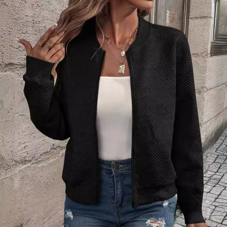 Damen strukturiertes Bomberjacke Heidi-Mode
