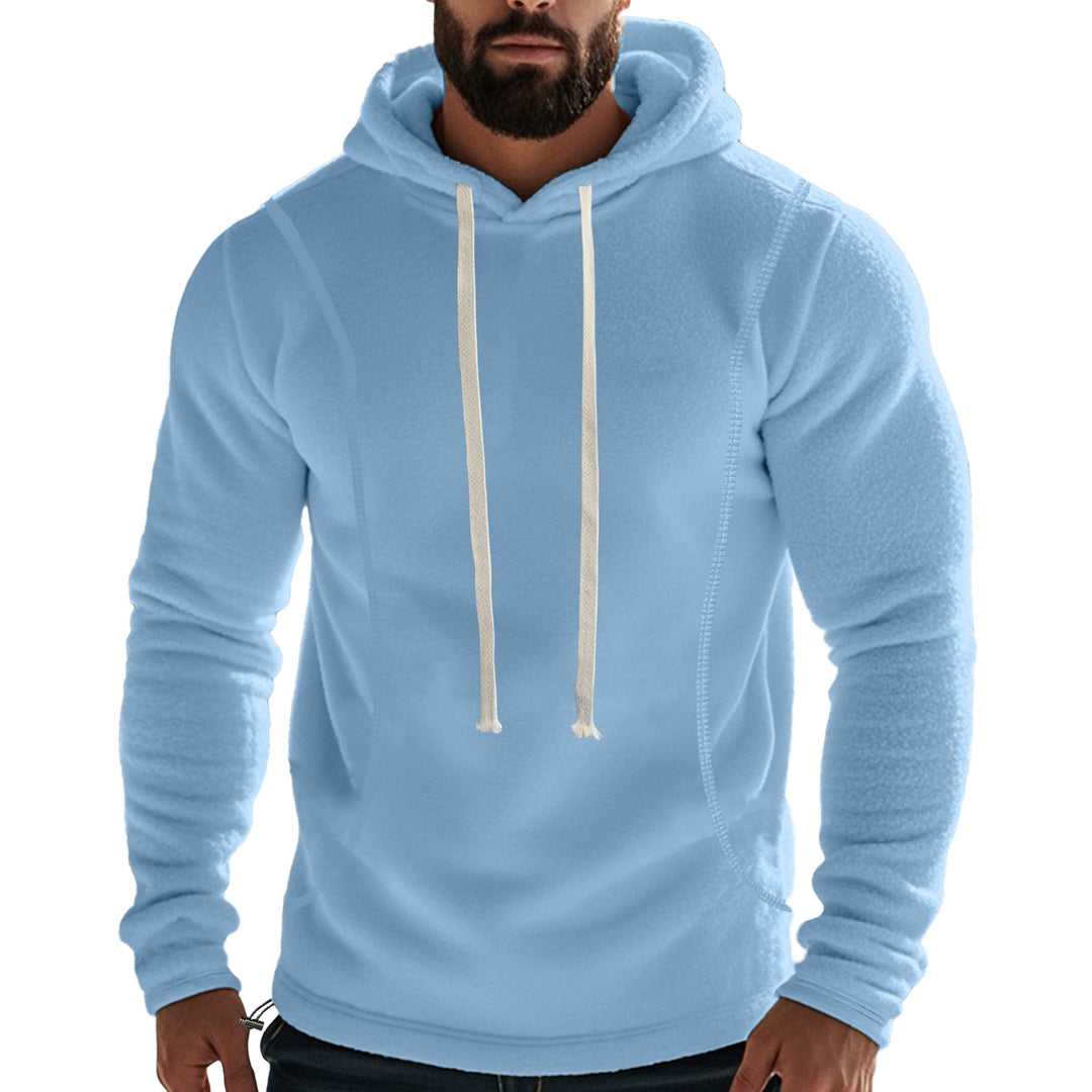 Herren Hochwertiger Fleece-Hoodie mit praktischer Kängurutasche und stylischem Design Heidi-Mode