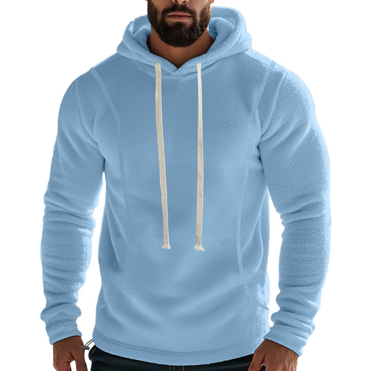 Herren Hochwertiger Fleece-Hoodie mit praktischer Kängurutasche und stylischem Design Heidi-Mode