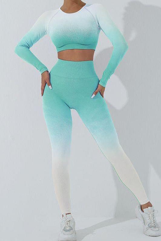 Heidi-Mode | Gradient Nahtlose Yoga Satzs