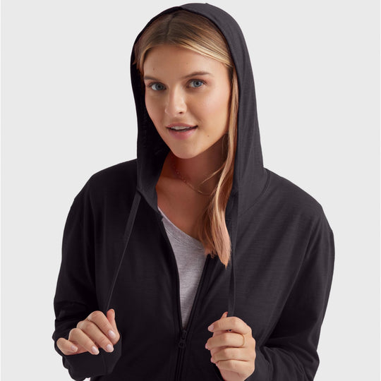 Damen Kapuzenjacke aus atmungsaktivem Material Heidi-Mode