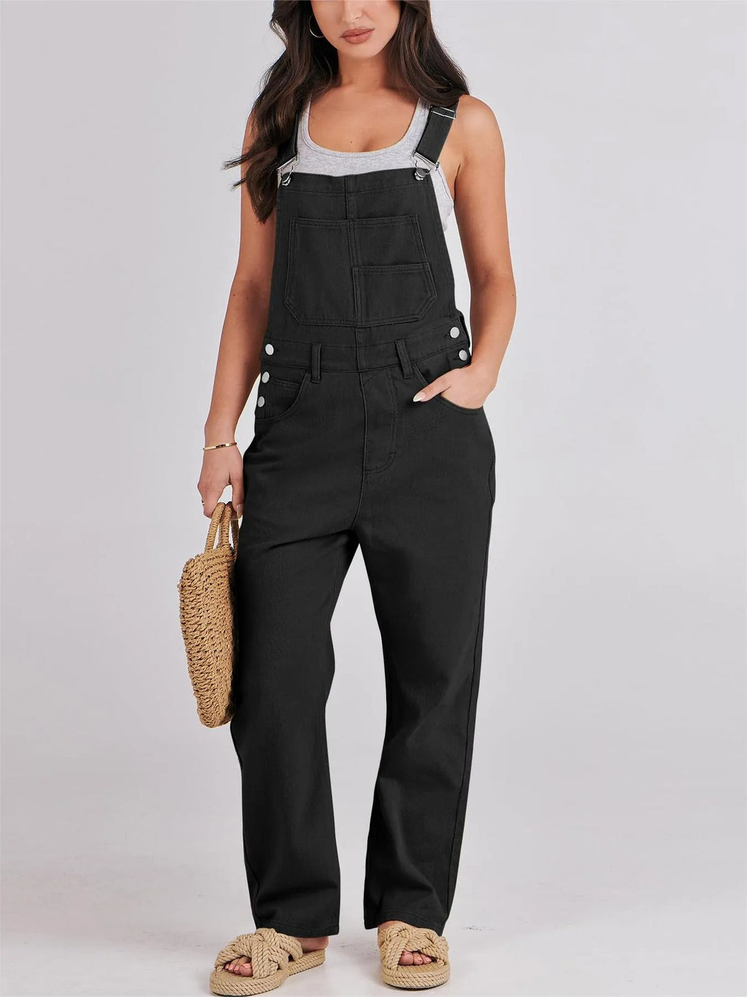 Damen Lässige und bequeme Latzhose Heidi-Mode