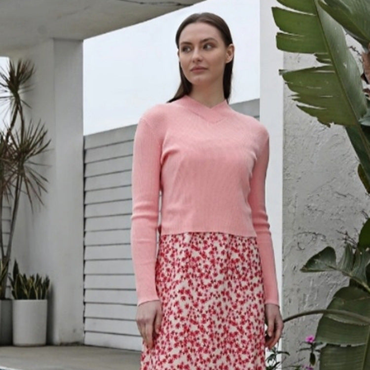 Damen Kombination aus Pullover und Maxiröcke Heidi-Mode